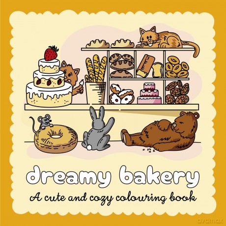 Dreamy Bakery: A cute and cozy colouring book - Ollie Brown [KSIĄŻKA]