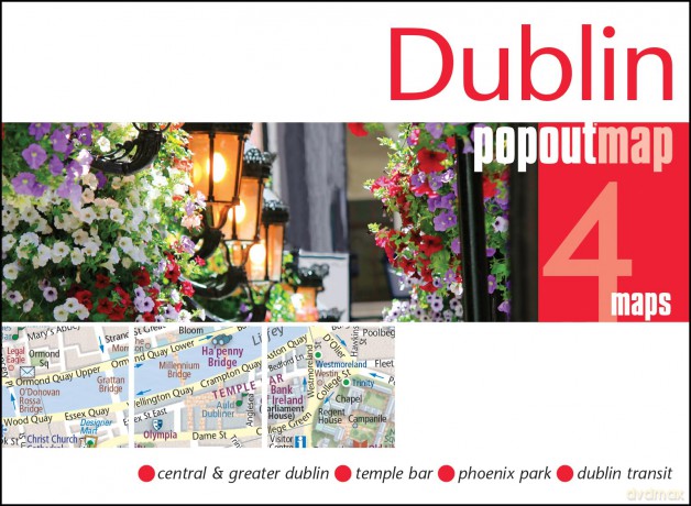 Dublin PopOut Map - PopOut Maps [KSIĄŻKA]