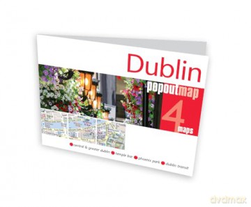 Dublin PopOut Map - PopOut Maps [KSIĄŻKA]