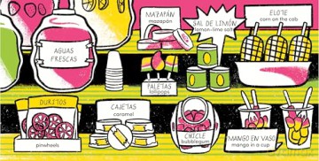 Dulces y Antojitos: A High Contrast Bilingual Board Book - Aaron Bowersock [KSIĄŻKA]