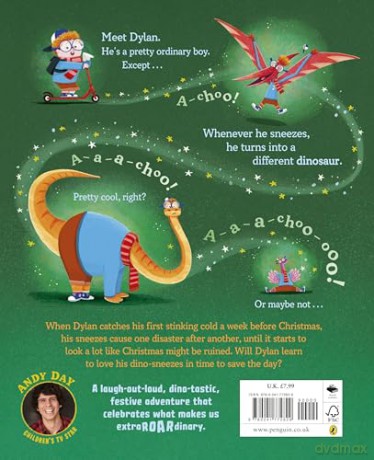 Dylan the Dino Boy Saves Christmas: A brilliantly funny festive adventure - Andy Day [KSIĄŻKA]