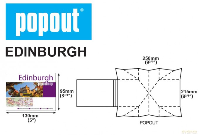 Edinburgh PopOut Map - PopOut Maps [KSIĄŻKA]