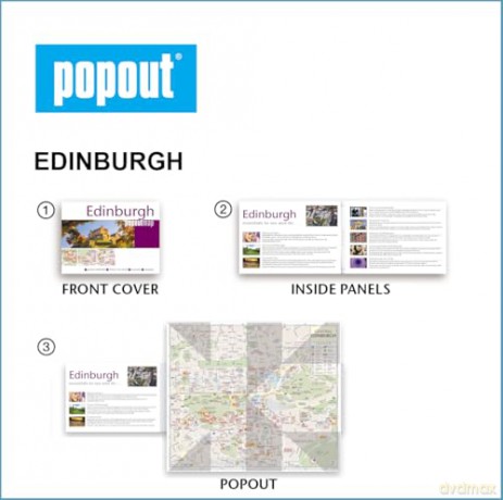 Edinburgh PopOut Map - PopOut Maps [KSIĄŻKA]