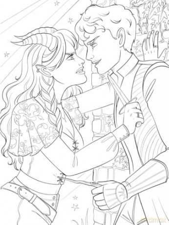 Enemies to Lovers: A Romantasy Coloring Book [KSIĄŻKA]