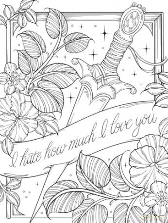 Enemies to Lovers: A Romantasy Coloring Book [KSIĄŻKA]