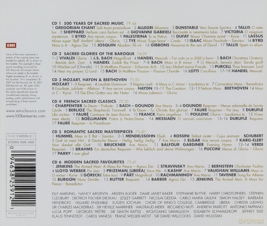 Best 100 Sacred Works [6CD]