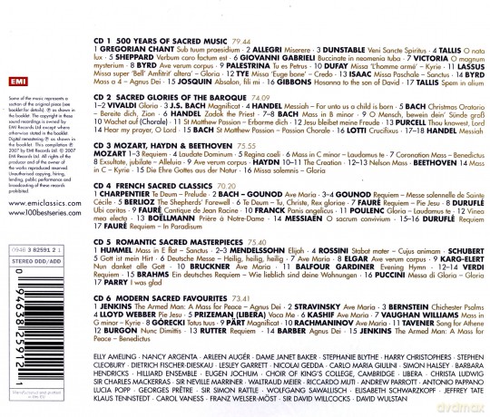 Best 100 Sacred Works [6CD]