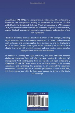 Essentials of UAE VAT Law - Anurag Chaturvedi [KSIĄŻKA]