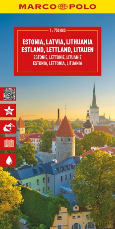 Estonia Latvia Lithuania Marco Polo Map: The Baltic States - Marco Polo [KSIĄŻKA]