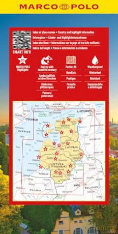 Estonia Latvia Lithuania Marco Polo Map: The Baltic States - Marco Polo [KSIĄŻKA]