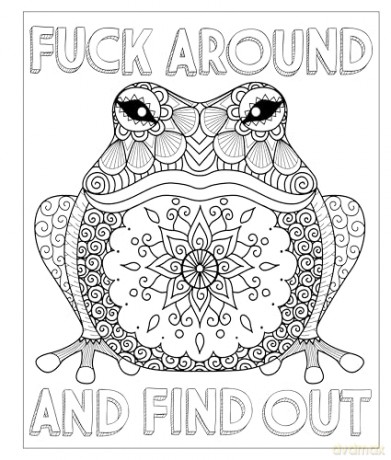 F*ck Around and Find Out: A Sweary Coloring Book for the Fearless - Caitlin Peterson [KSIĄŻKA]