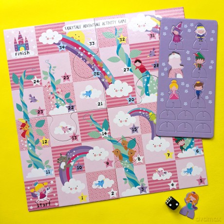 Fairy Tales Board Game Set - Includes 2 Games and Activity Book [KSIĄŻKA]