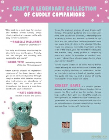 Fantasy Crochet Creatures: 20 Easy Patterns for Chonky Friends from Distant Realms: 28 Easy Patterns for Chonky Friends from Distant Realms - Kensey Davis [KSIĄŻKA]
