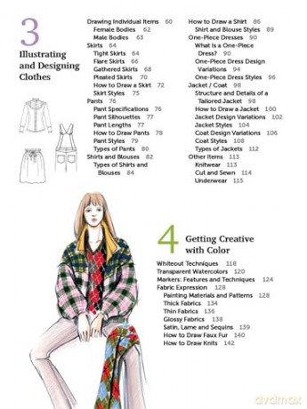 Fashion Illustration Techniques: A Beginner's Guide for Fashion Designers and Illustrators [with over 1400 illustrations] - Hiroko Fukuchi [KSIĄŻKA]