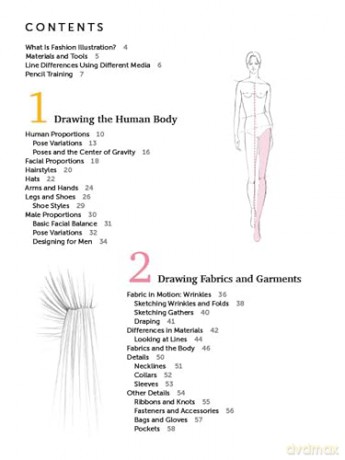 Fashion Illustration Techniques: A Beginner's Guide for Fashion Designers and Illustrators [with over 1400 illustrations] - Hiroko Fukuchi [KSIĄŻKA]