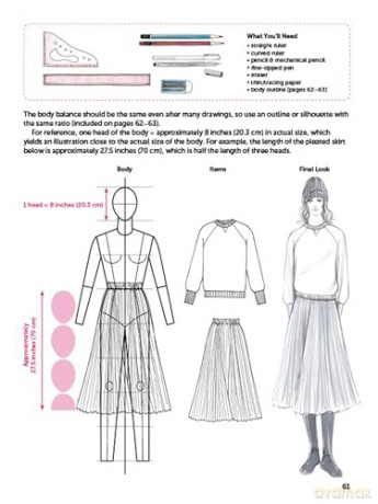 Fashion Illustration Techniques: A Beginner's Guide for Fashion Designers and Illustrators [with over 1400 illustrations] - Hiroko Fukuchi [KSIĄŻKA]