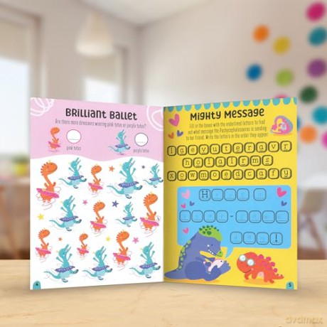 Fierce and Fabulous Dinosaurs Activity Book - Amber Oliver [KSIĄŻKA]