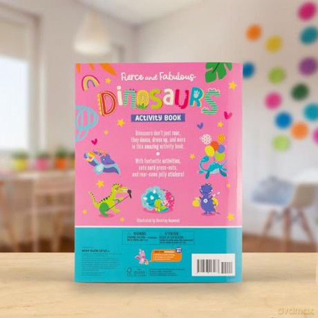 Fierce and Fabulous Dinosaurs Activity Book - Amber Oliver [KSIĄŻKA]