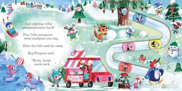 Five Little Penguins: A Festive Nursery Rhyme Counting Book for Toddlers - Camilla Reid [KSIĄŻKA]
