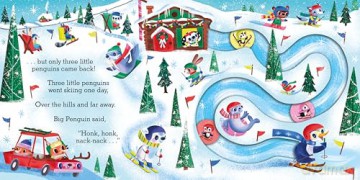 Five Little Penguins: A Festive Nursery Rhyme Counting Book for Toddlers - Camilla Reid [KSIĄŻKA]
