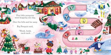 Five Little Penguins: A Festive Nursery Rhyme Counting Book for Toddlers - Camilla Reid [KSIĄŻKA]