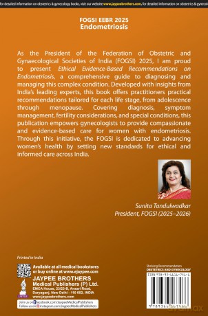 FOGSI EEBR 2025: Ethical Evidence-Based Recommendations: Endometriosis - Sunita Tandulwadkar [KSIĄŻKA]