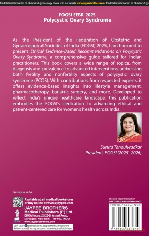 FOGSI EEBR 2025: Ethical Evidence-Based Recommendations: Polycystic Ovary Syndrome - Sunita Tandulwadkar [KSIĄŻKA]