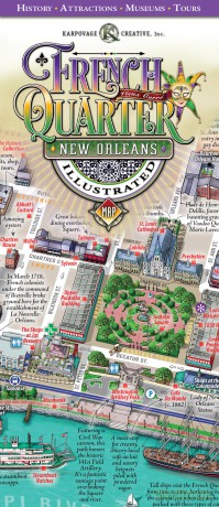 French Quarter New Orleans Illustrated Map: History - Attractions - Museums - Tours - Michael Karpovage [KSIĄŻKA]
