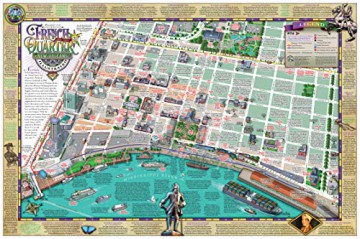 French Quarter New Orleans Illustrated Map: History - Attractions - Museums - Tours - Michael Karpovage [KSIĄŻKA]
