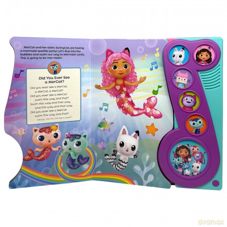 Gabby's Dollhouse - Gabby's Groove-Along! Music Note Sound Book - PI Kids - PI Kids [KSIĄŻKA]