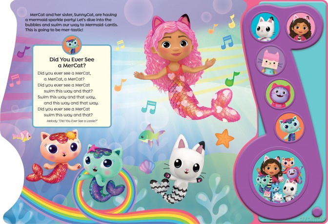 Gabby's Dollhouse - Gabby's Groove-Along! Music Note Sound Book - PI Kids - PI Kids [KSIĄŻKA]