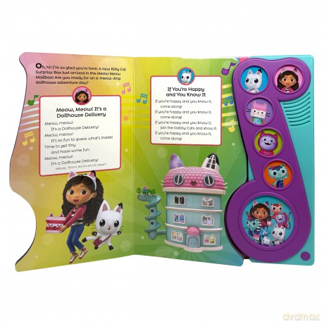 Gabby's Dollhouse - Gabby's Groove-Along! Music Note Sound Book - PI Kids - PI Kids [KSIĄŻKA]
