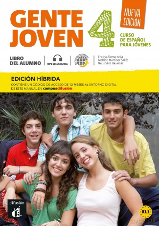 Gente joven Nueva edición 4 Ed. híbrida Libro del alumno + audio MP3. B1: curso de espanol - Encina Alsonso Arija [KSIĄŻKA]