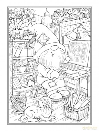 Gnomes at Home Coloring Book - Teresa Goodridge [KSIĄŻKA]