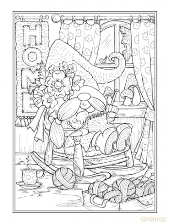 Gnomes at Home Coloring Book - Teresa Goodridge [KSIĄŻKA]