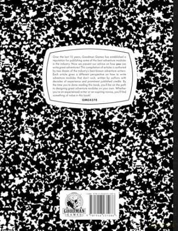 Goodman Games GMG4378 How to Write Adventure Modules That Don't Suck - Jobe Bittman [KSIĄŻKA]