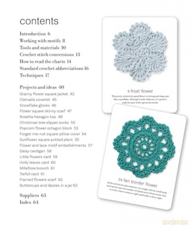Granny Square and Crochet Motif Card and Book Set: 50 cards and a 64-page book: Patterns for flowers, leaves, and more - Melody Griffiths [KSIĄŻKA]
