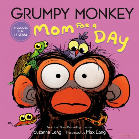 Grumpy Monkey Mom for a Day: Includes Fun Stickers - Suzanne Lang [KSIĄŻKA]