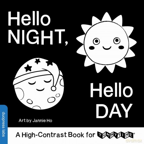 Hello Night, Hello Day: A High-Contrast Book for TummyTime: 8 - duopress [KSIĄŻKA]