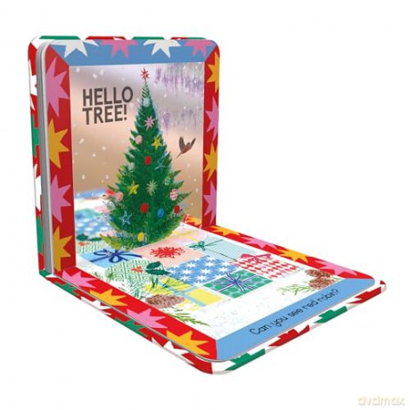 Hello Santa!: A Christmas search-and-find mirror book for babies and toddlers - Sharon King-Chai [KSIĄŻKA]