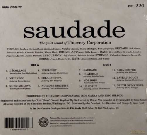 Thievery Corporation: Saudade [CD]