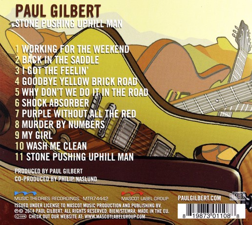 Paul Gilbert: Stone Pushing Uphill Man (digipack) [CD]