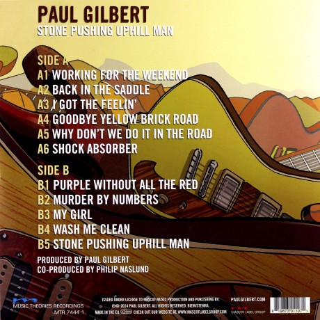 Paul Gilbert: Stone Pushing Uphill Man Limited Edition [Winyl]
