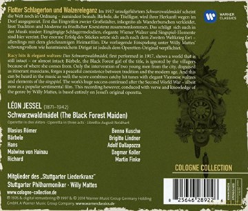 Koller/Dallapozza/Mattes/Stuttgarter Philharmoniker/Lindner: Leon Jessel: Schwarzwaldmadel [CD]