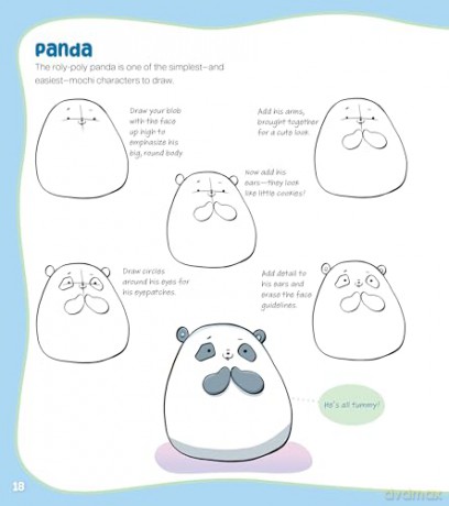 How to Draw Cute Mochi Animals: 100 Adorable Kawaii Cuties Step by Step - Christopher Hart [KOMIKS]