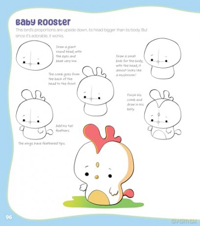 How to Draw Cute Mochi Animals: 100 Adorable Kawaii Cuties Step by Step - Christopher Hart [KOMIKS]