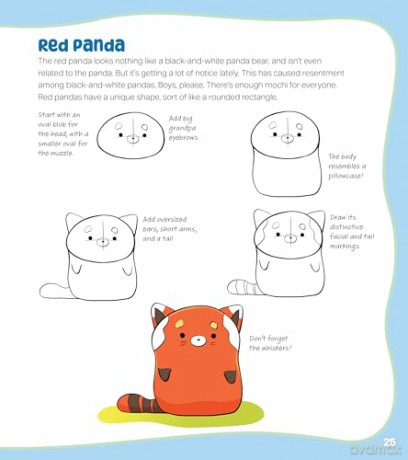How to Draw Cute Mochi Animals: 100 Adorable Kawaii Cuties Step by Step - Christopher Hart [KOMIKS]