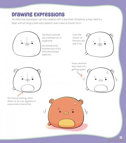 How to Draw Cute Mochi Animals: 100 Adorable Kawaii Cuties Step by Step - Christopher Hart [KOMIKS]