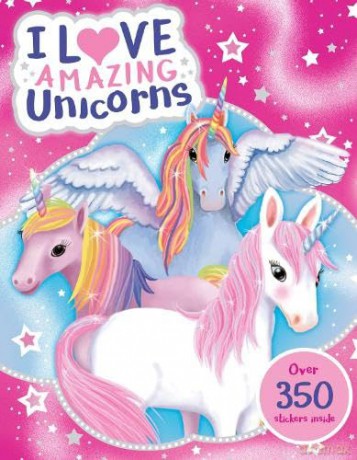I Love Amazing Unicorns Sticker Activity Book - Scholastic [KSIĄŻKA]