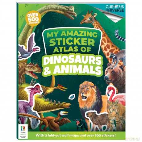 Incredible Sticker Atlas Dinosaurs and Animals [KSIĄŻKA]